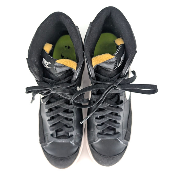 Nike Womens Blazer Mid 77 Next Nature Black White Retro Athletic Sneakers Size 8 - Picture 5 of 9
